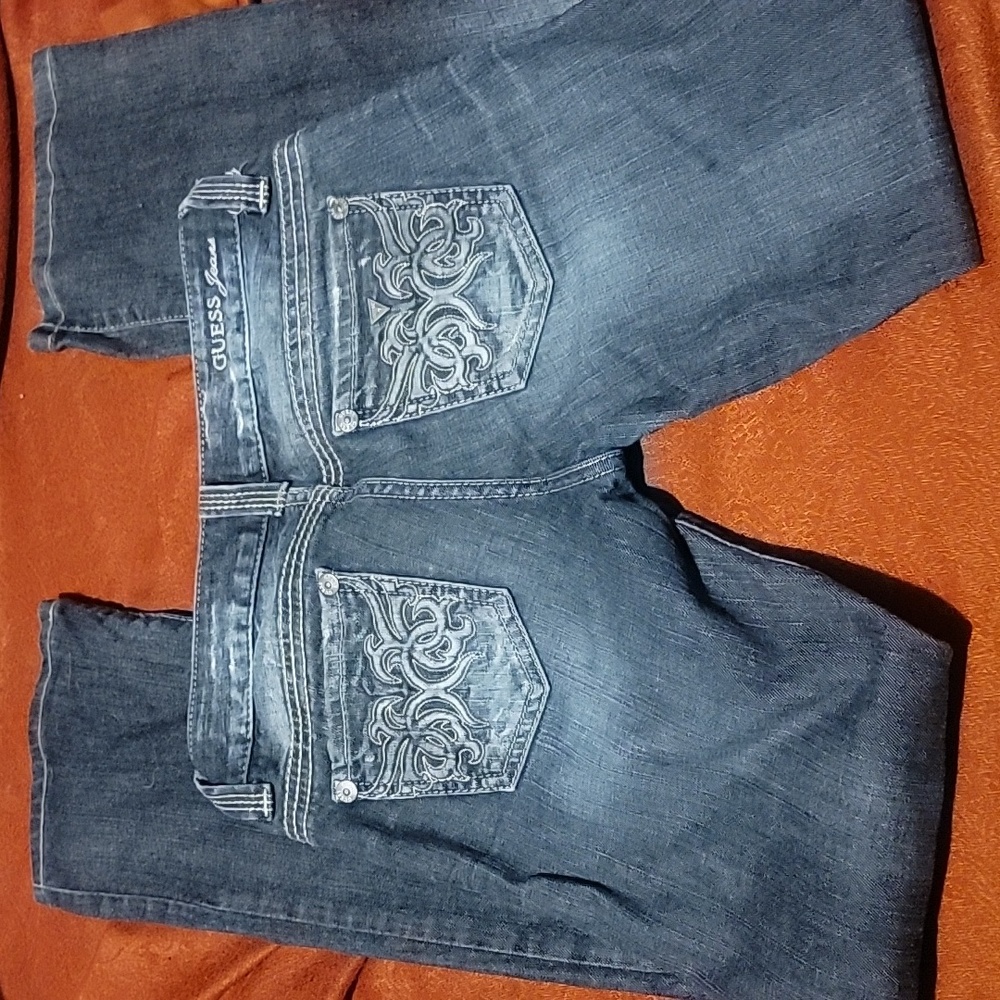 Guess Low Rise Daredevil Bootcut Jeans 26 - Picture 3 of 5